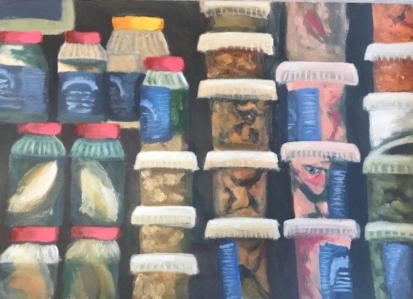 Voedselmarkt in Aswan Egypte