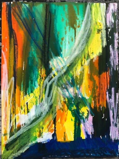 abstract groen en rood 2